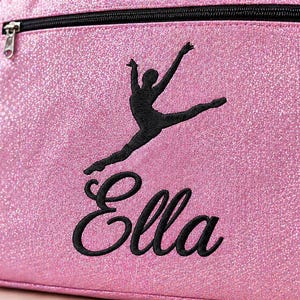 Personalized Dance Garment Bag, Glitter Dance Competition Bag, Custom Dance Costume Bag, Ballet Garment Bag, Recital Travel Bag image 4