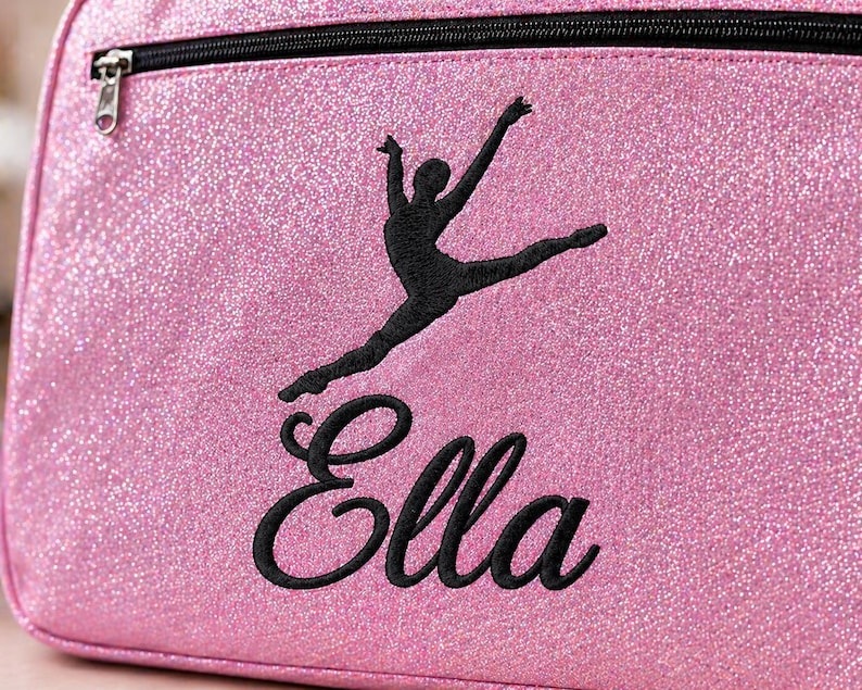 Personalized Dance Garment Bag, Glitter Dance Competition Bag, Custom Dance Costume Bag, Ballet Garment Bag, Recital Travel Bag image 4