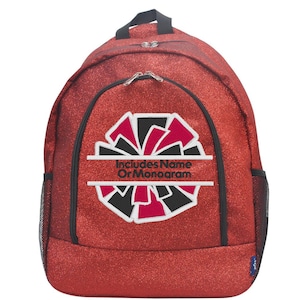 Red Glitter Backpack - Custom Cheer & Dance