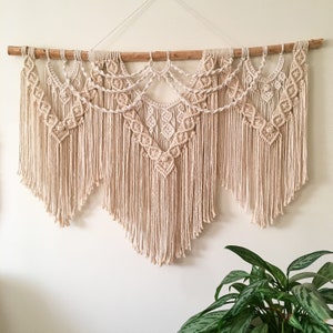 Large MACRAME STATEMENT PIECE Wall Hanging Large Macrame Wall Decor Statement Piece with Express Shipping