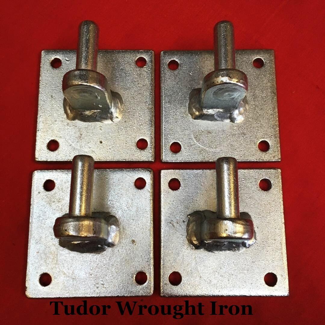 12mm Wrought Iron Gate Metal Steel Galvanised Zinc Hinges Etsy