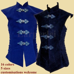 Long Leather Doublet for men