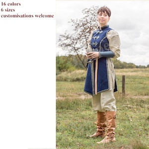 Ceremonial Surcoat for women. Leather, Larp, Fantasy