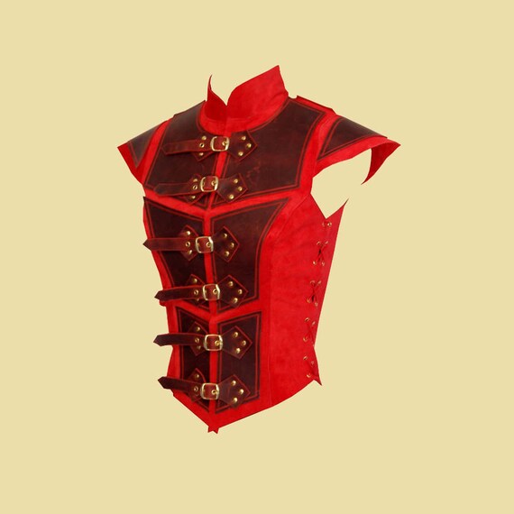 Buy Reinforced Leather Jerkin for Women Larp Fantasy Medieval
