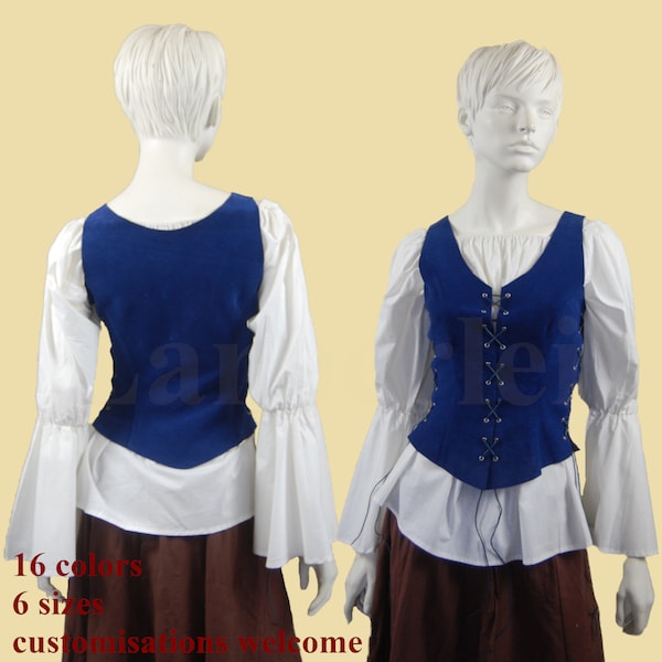 Womens leather doublet, Larp, Fantasy, Medieval, Renaissance