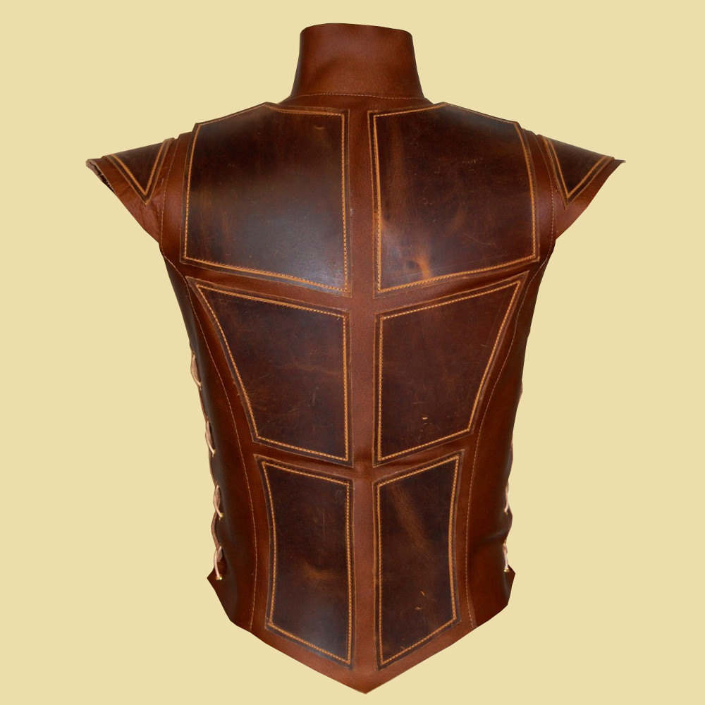 DRESS HIPPY/JERKIN LEATHER VEST/カウレザー JERKIN LEATHER VEST