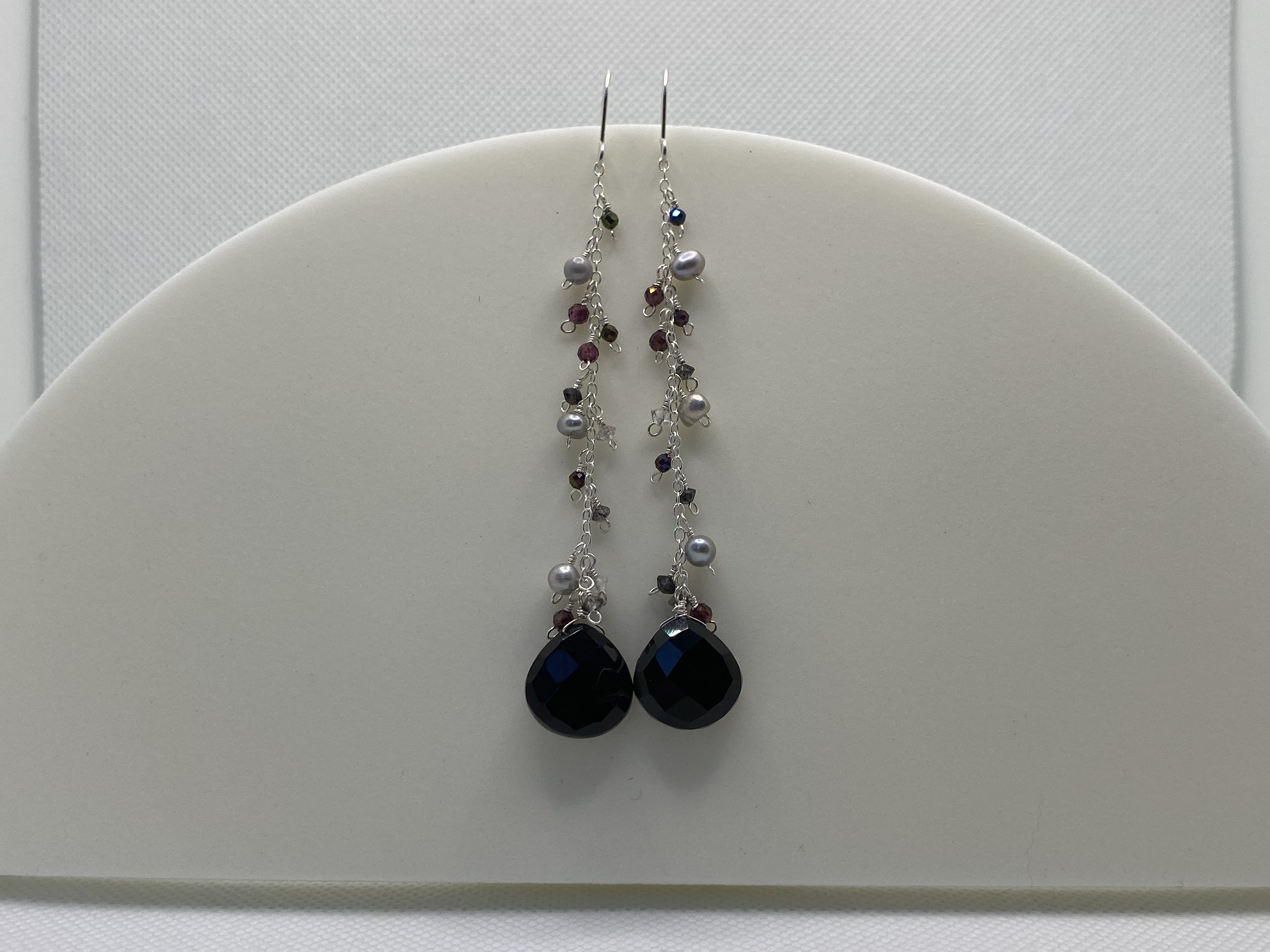 Silver Oxide Earring Etsy UK