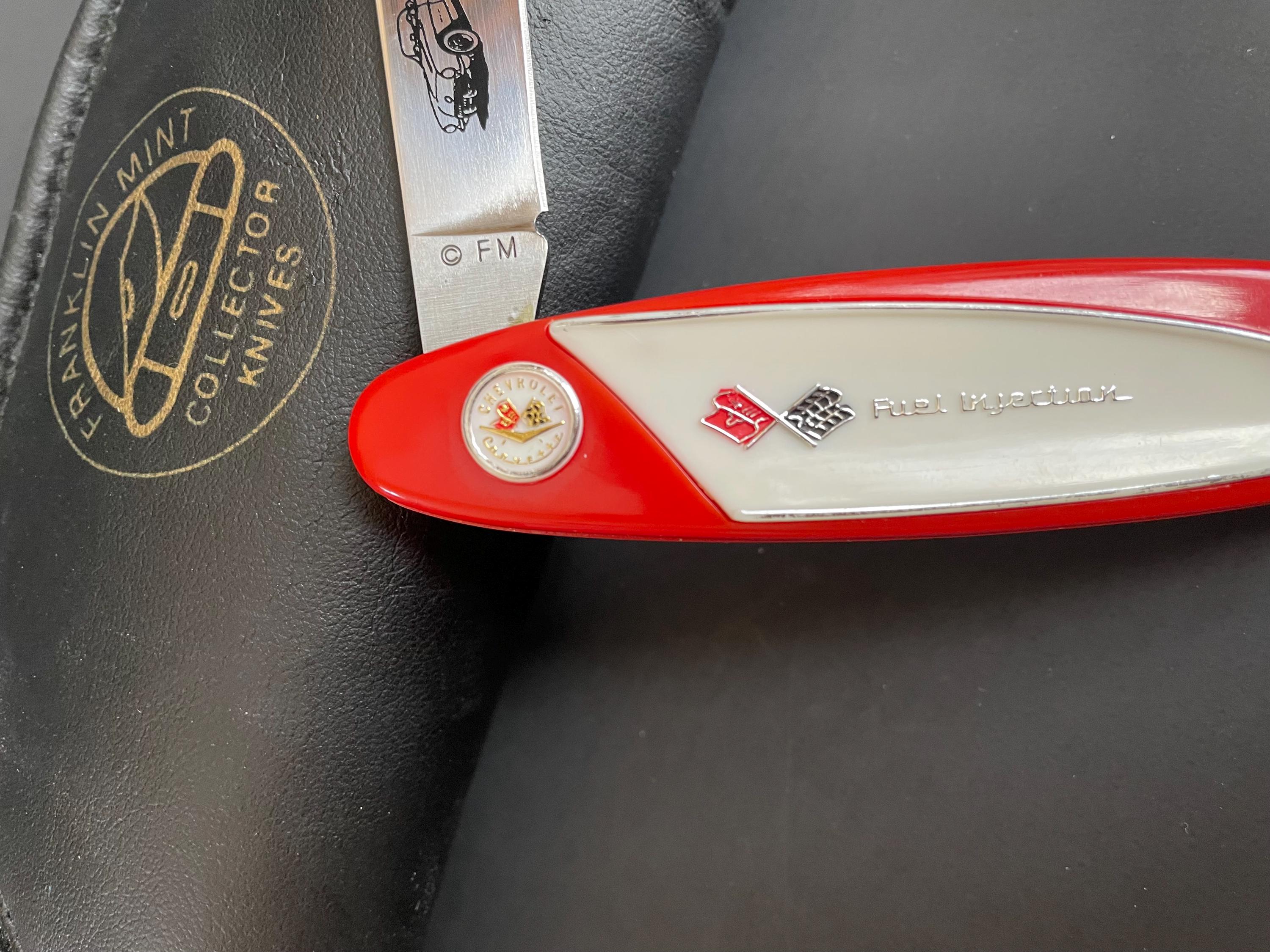 Franklin Mint Collector Knife 1957 Corvette Paperwork and Pouch - Etsy
