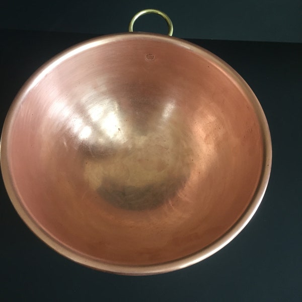Vintage  Spun Copper Mixing Bowl