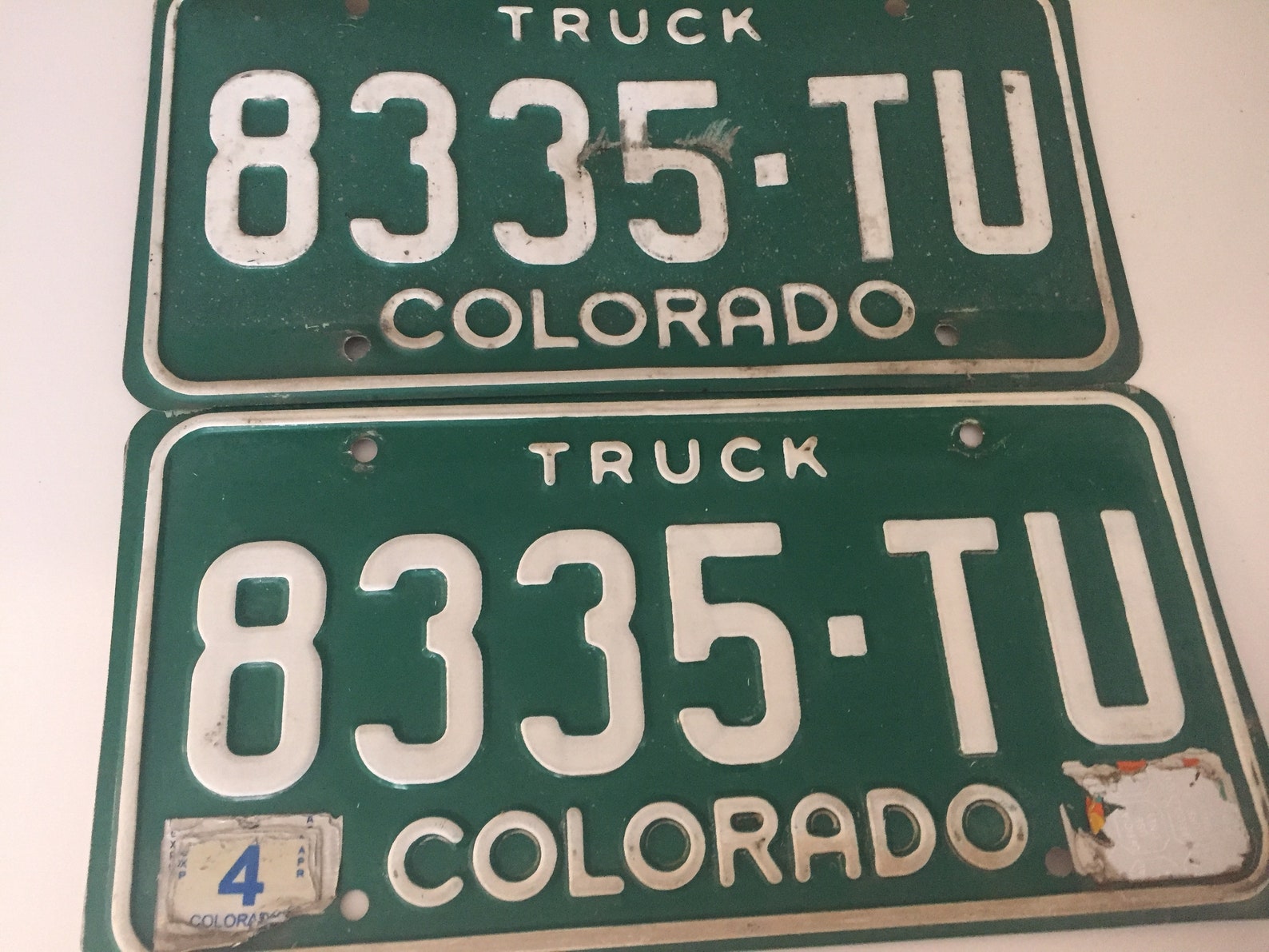 Placas de licencia vintage de colorado Truck Etsy