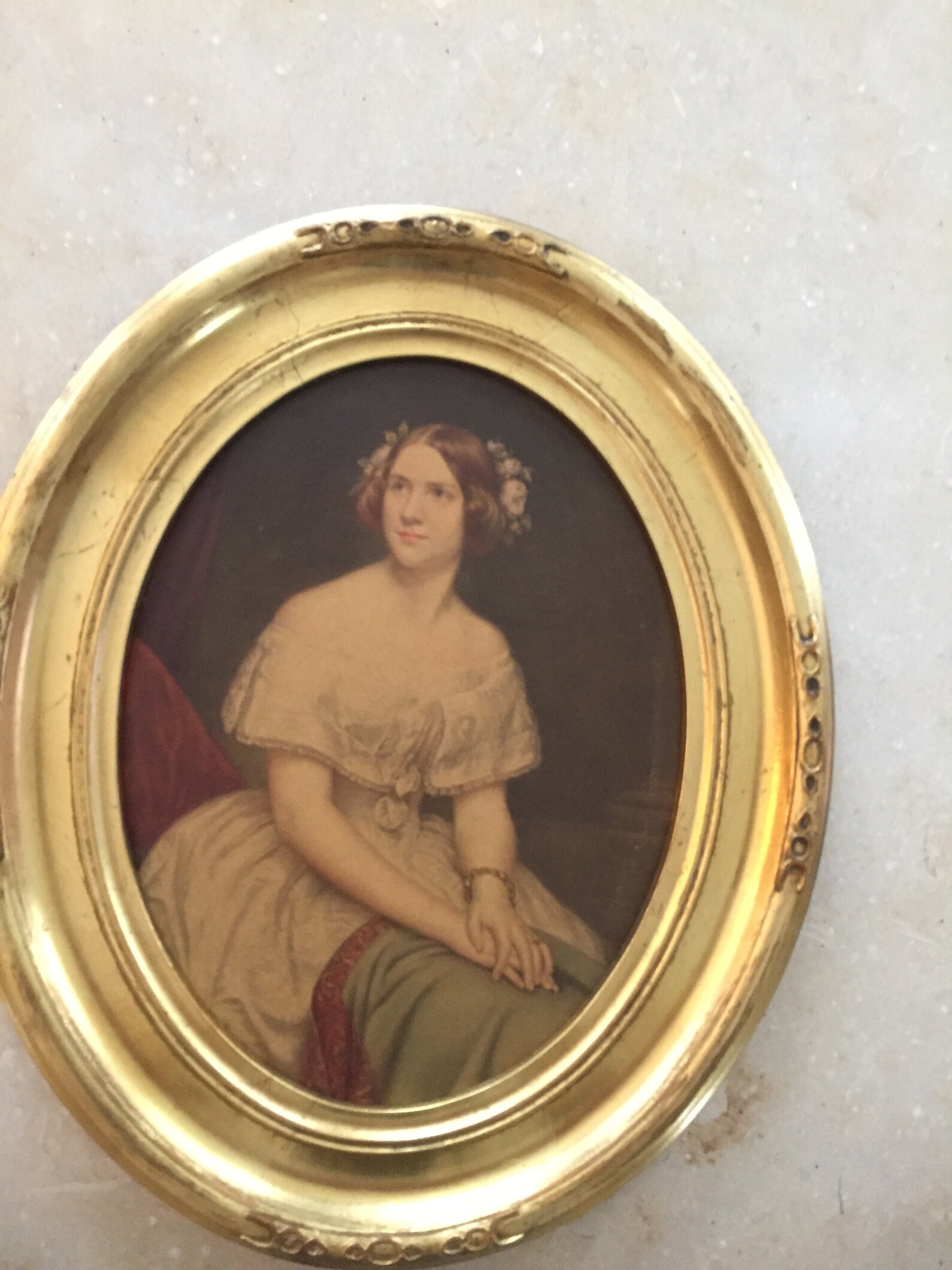 Vintage Reproduction Portrait of Jenny Lind By Genuine Oil Art Etsy