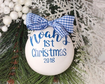 Baby's First Christmas Ornament 2023, Baby Boy Ornament