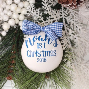 Baby's First Christmas Ornament 2023, Baby Boy Ornament