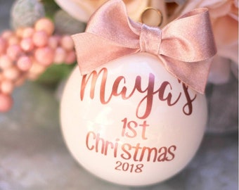 Baby's First Christmas Ornament 2023, Farmhouse Christmas Ornament, Baby's 1St Christmas First Christmas 2023