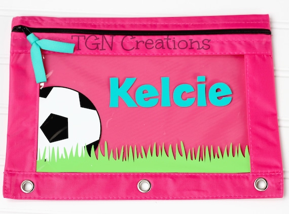 Soccer Pencil Pouch, Personalized Pencil Pouch, Soccer Back to School, Binder Pouch, Personalized Soccer, Monogram Pencil Pouch, BTS Supply Soccer Pencil Pouch, Personalized Pencil Pouch, Soccer Back to School, Binder Pouch, Personalized Soccer, Monogram Pencil Pouch, BTS Supply