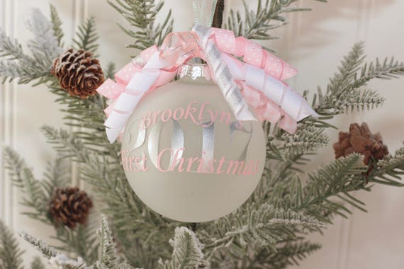 baby's first christmas ornament 2019