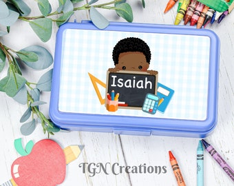 Personalized Back To School Pencil Box, Back to School Supplies,  Girl Monogram Pencil Box, Boy Personalized Pencil Box, BTS Pencil Boxes