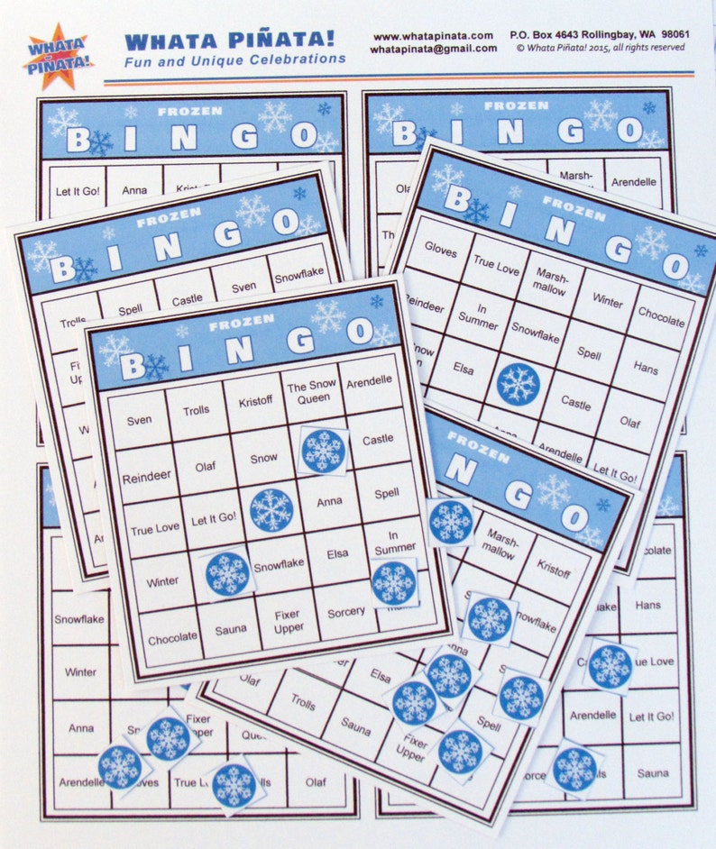 frozen bingo game