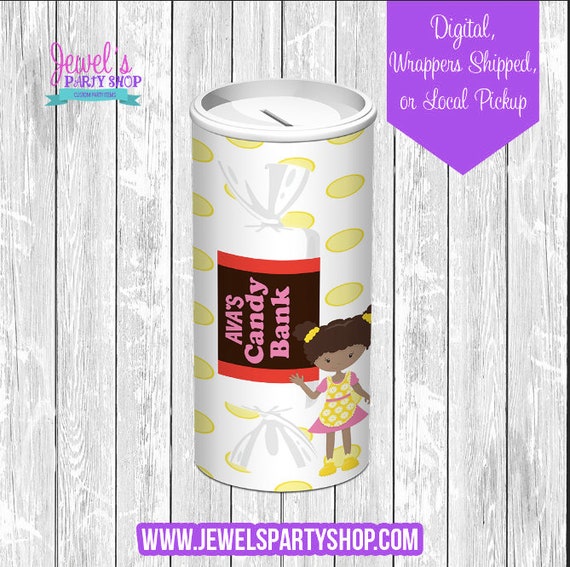 Custom Tootsie Roll Bank, Digital, Labels Shipped or Local Pickup! Custom Tootsie Roll Bank Labels! Custom Party Favors! Il_570xn