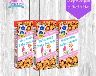 Custom Sweet Shoppe Cracker Jack Box, Printed and Shipped! Custom Sweet Shoppe Cracker Jack Box Wrappers! Custom Cracker Jack Box Favors!