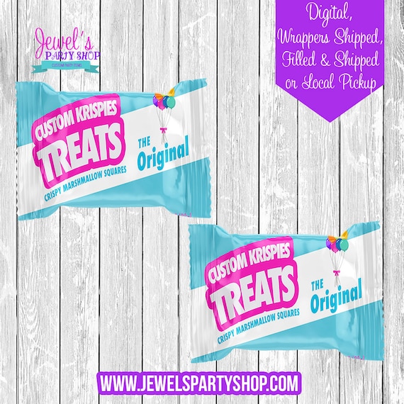 Custom Rice Krispies Treats, Printed and Shipped! Custom Rice Krispies