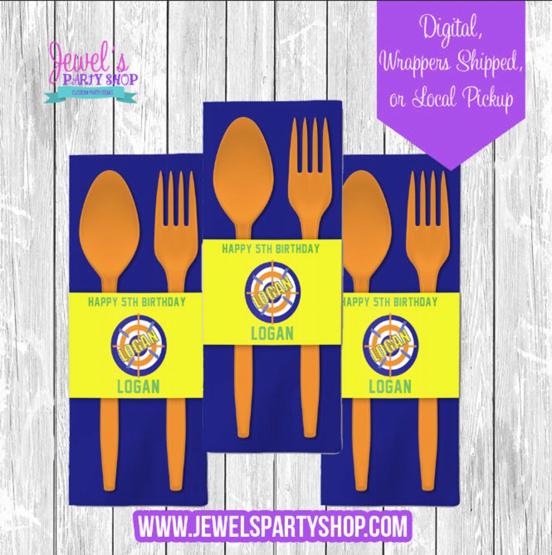 Target Battle Custom Napkin Rings Printed and Shipped Custom Etsy