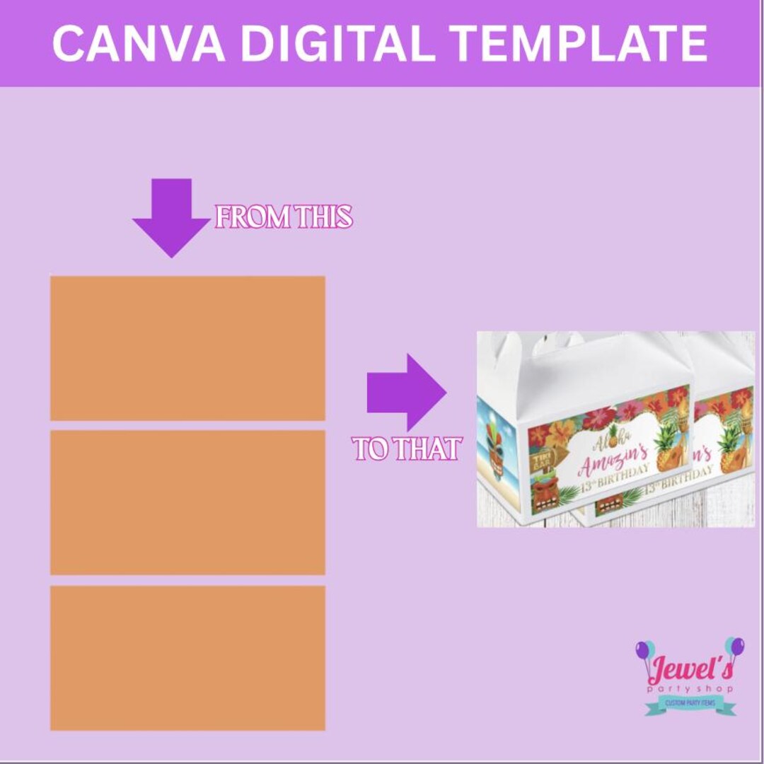 CANVA Custom Gable Box DIGITAL Template, INSTANT! Custom Gable Box ...