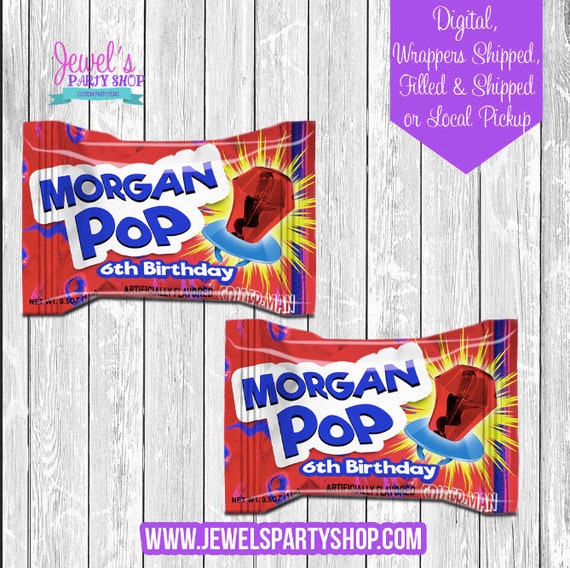 Miles Morales Custom Ring Pops, Printed and Shipped! Custom Ring Pop Wrappers! Miles Morales Party Favors! Il_570xn