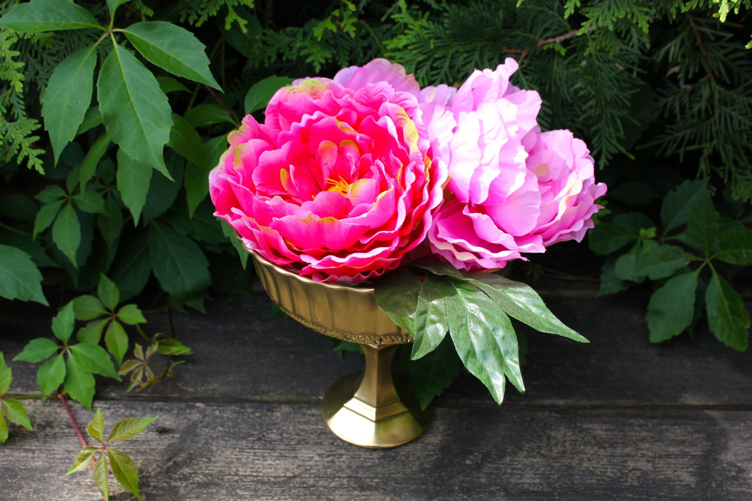 Weddine Vase / Wedding Centerpiece / Gold Mercury Vase / Gold Etsy