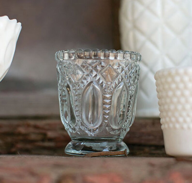 Beautiful Decorative Votives Glass Candleholder Candle Holder Etsy
