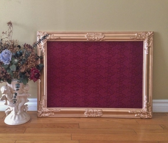 Antique Intricate Silver Gold Framed Burlap Corkboard Cork Board Lace Fabric Seating Chart Escort Cards Wedding Decor