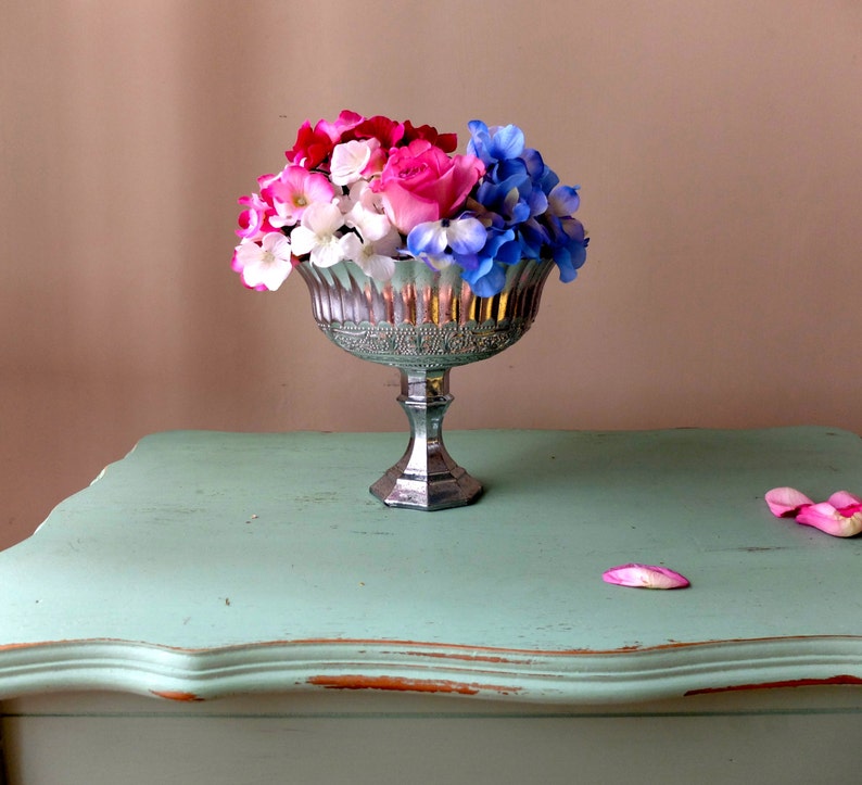 Large Mercury Glass Vase Mirrored Vase Mercury Glass Wedding Vases