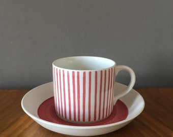 Rorstrand Kadett Cup and Saucer Mid Century Design by Hertha