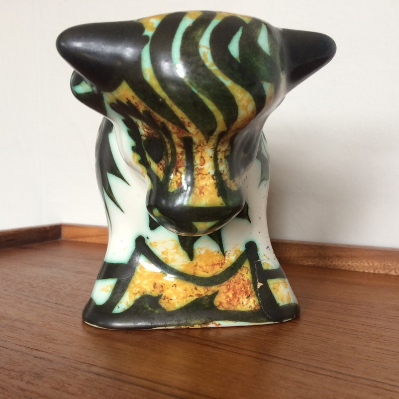 Haus Wohnen Ornamente Keltische Keramik Bull Vintage 1960