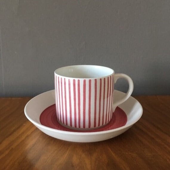 Rorstrand Kadett Cup and Saucer Mid Century Design by Hertha