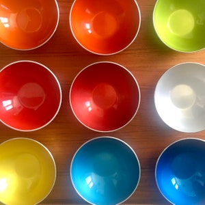 Emalox Bowls - sold individually - Mid Century Nesting Bowls Norwegian Design Bjorn Engo