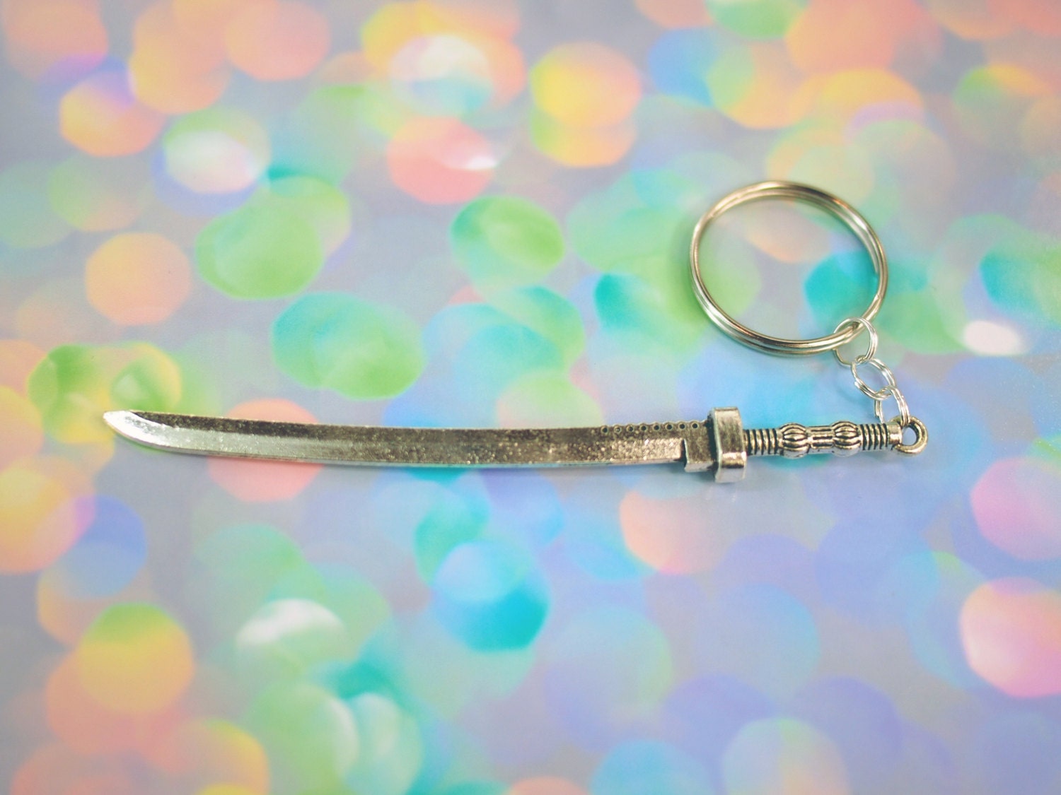 Sword Keychain Kawaii Knife Keychain Katana Keychain Etsy