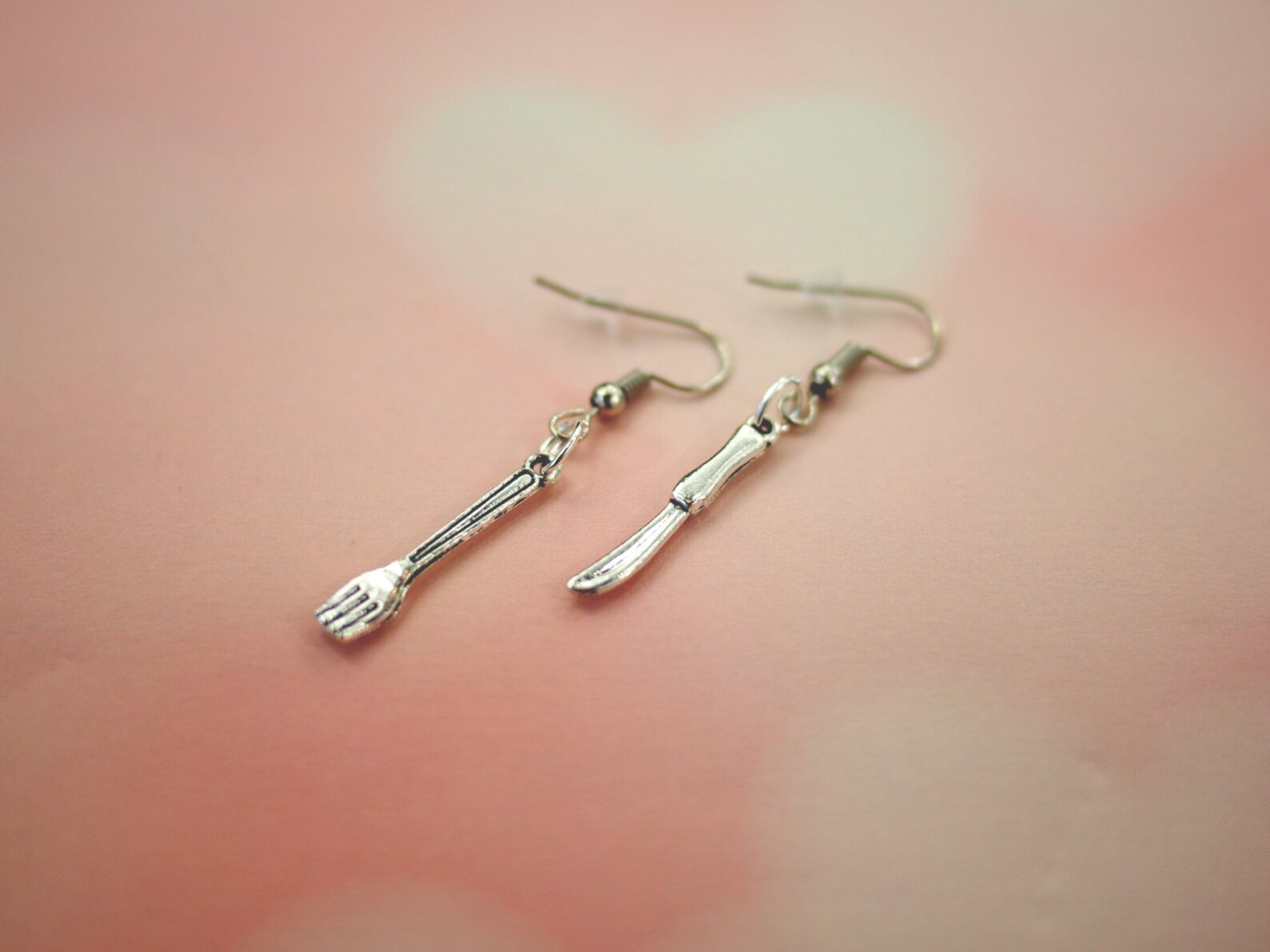 Fork and Knife Earrings Fork and Spoon Earrings Fork Etsy
