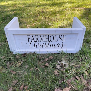 Collapsible Christmas Tree Decor Box Collar | Christmas tree box | Rustic Christmas Tree Skirt or Collar