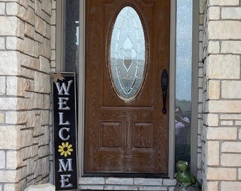 Welcome sign with interchangeable pieces for front porch | Holiday Decor | Christmas Decor | Valentine | 4th of July | Fall Decor | Spring