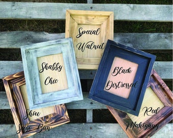 Bold picture frames, solid wood picture frames, Pine frames with hangers and solid backing