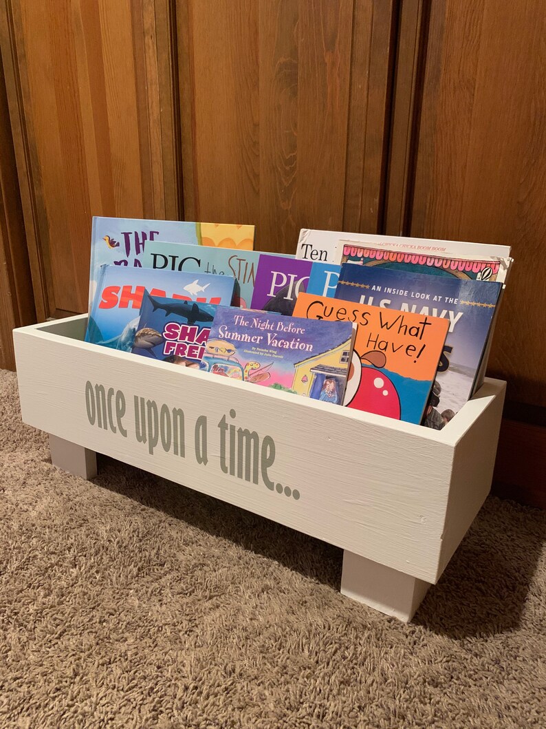 Once Upon A Time Book Bin | Nursery Decor | Children’s Book Storage - Etsy