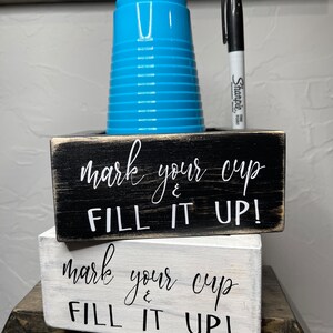 Solo Cup Holder | Mark your cup and fill it up | Party Cup Storage | Party Decor | Seasonal Party Supplies | Mark Your Cup