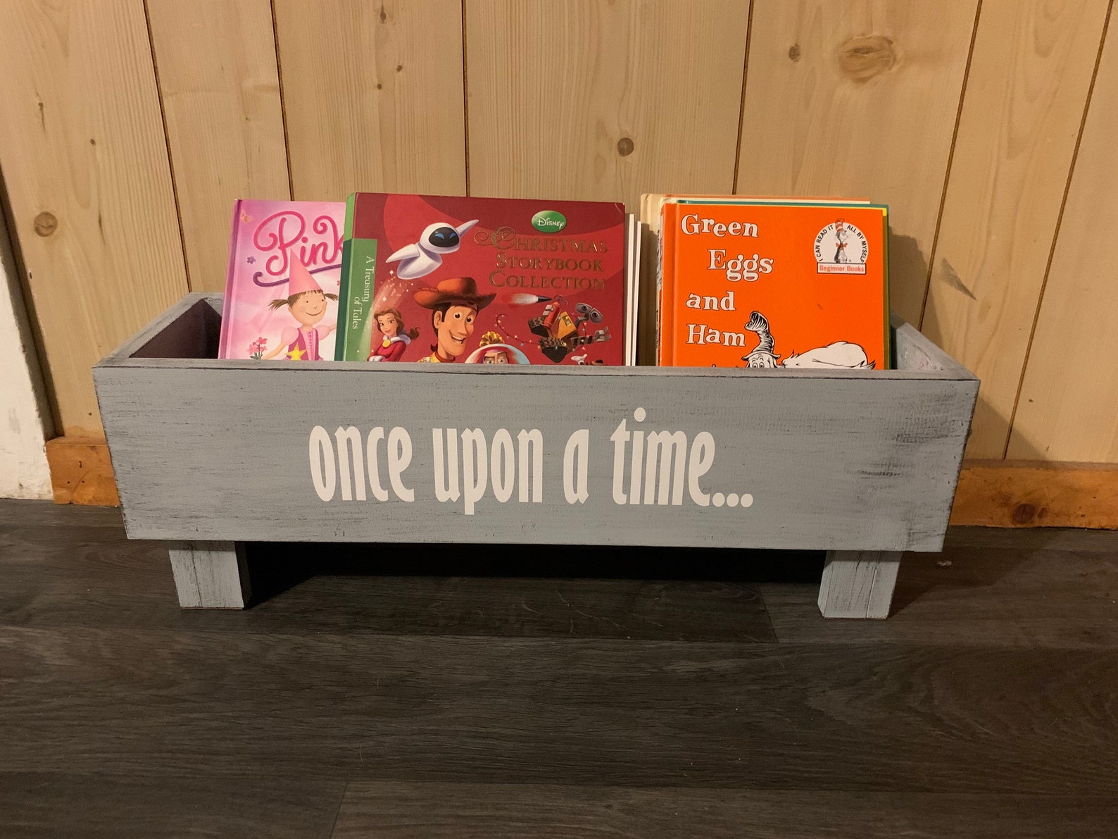 Once Upon A Time Book Bin | Nursery Decor | Children’s Book Storage - Etsy
