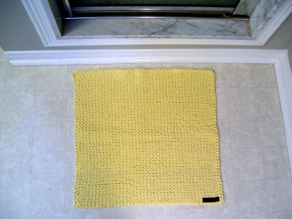 Shower Mat Crochet Cotton Bathroom Rug Cotton Bathroom Decor Etsy