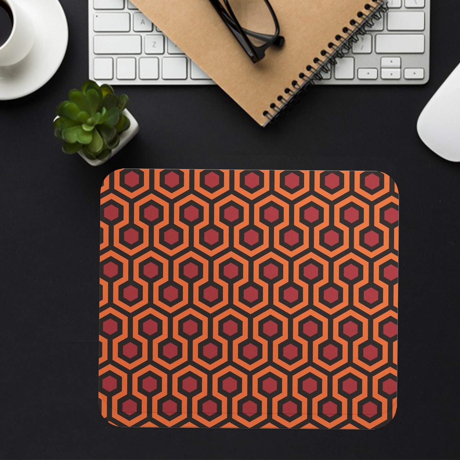 Fabric Mousepad Mousemat 5mm Black Rubber Base 19 X 23 Cm Etsy