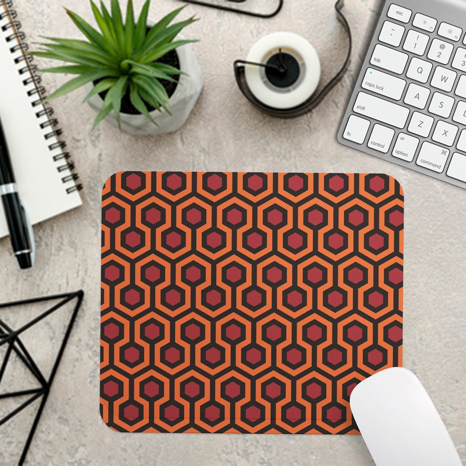 Fabric Mousepad Mousemat 5mm Black Rubber Base 19 X 23 Cm Etsy