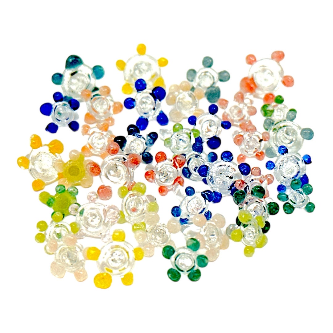 Small Glass Daisy Flower Beads, Premium Quality Hand Blown Glass Stem  Filters - bestbong420