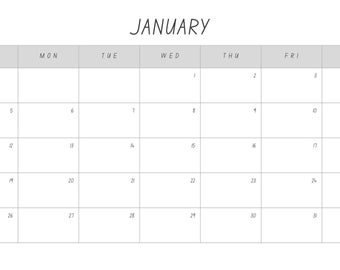 Minimalist 2025 Calender
