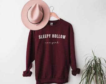 Sleepy Hollow Sweatshirt New York Crewneck Spooky Halloween Sweater Horror Movie Pullover Cute Fall Autumn Apparel Headless Horseman Shirt